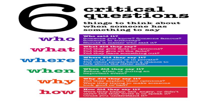 6 possible critical thinking questions.